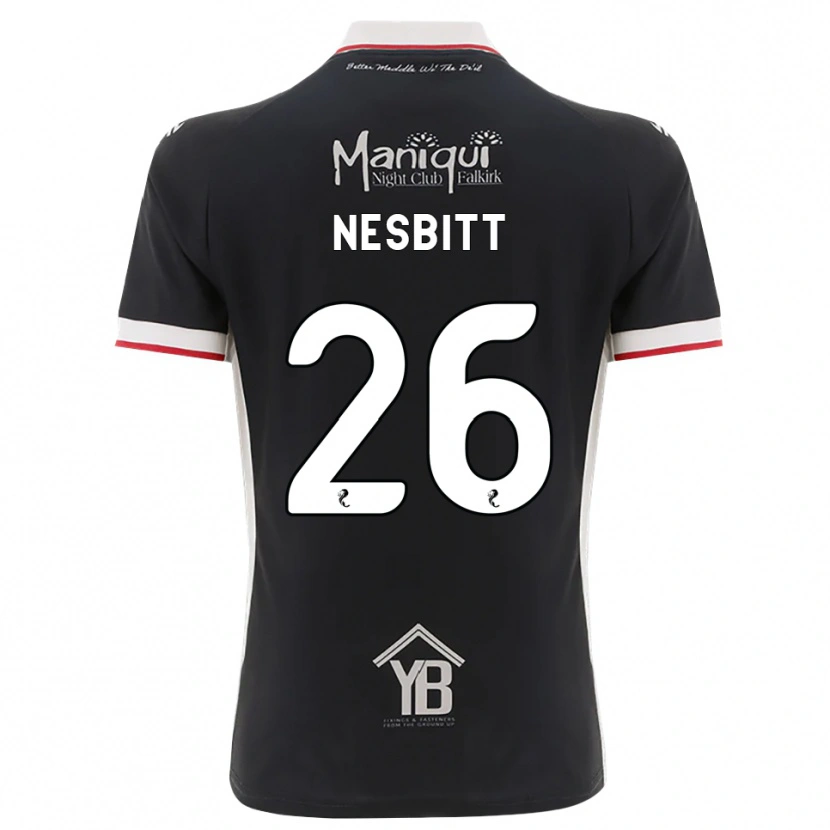 Danxen Homem Camisola Aidan Nesbitt #26 Preto Branco Vermelho Principal 2026/27 Camisa Brasil