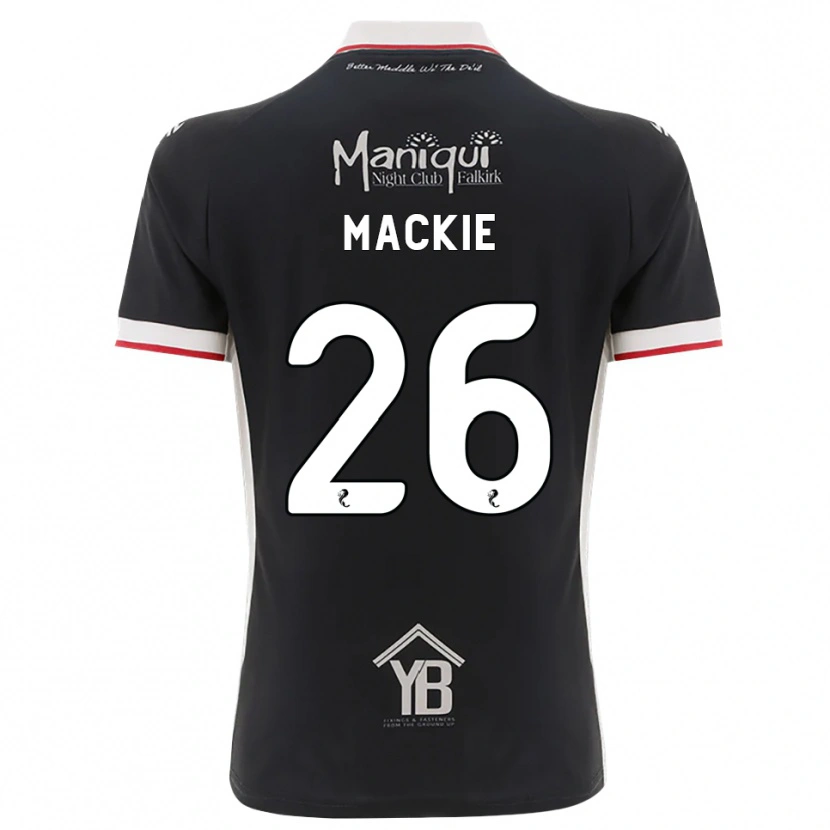 Danxen Homem Camisola Sean Mackie #26 Preto Branco Vermelho Principal 2026/27 Camisa Brasil