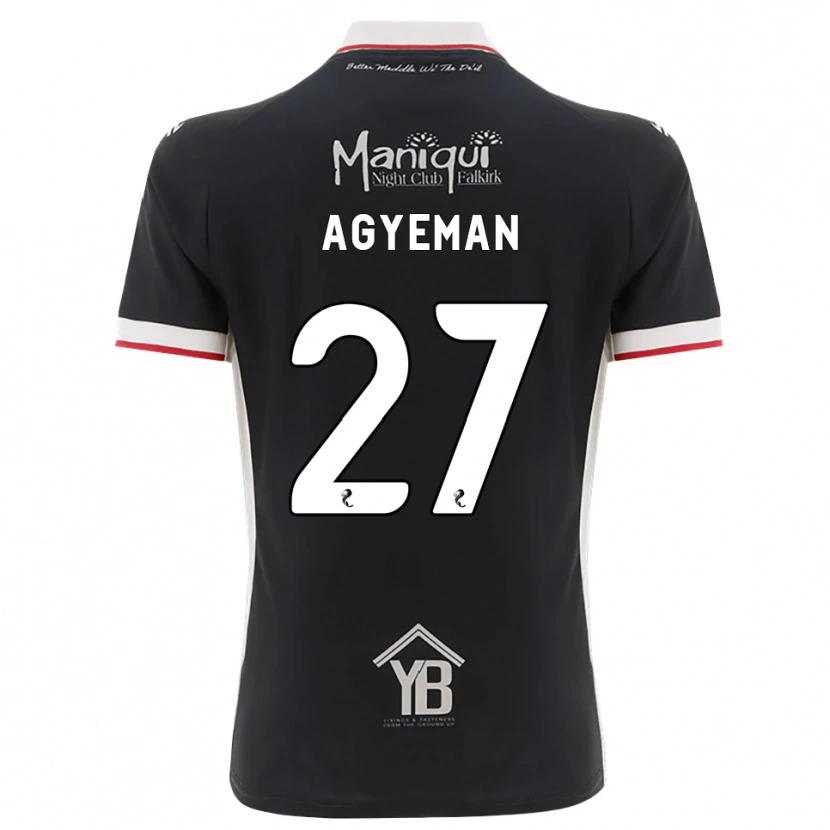 Danxen Homem Camisola Alfie Agyeman #27 Preto Branco Vermelho Principal 2026/27 Camisa Brasil