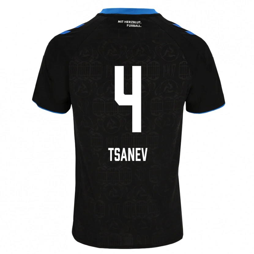 Danxen Homem Camisola Simeon Tsanev #4 Preto Branco Vermelho Principal 2026/27 Camisa Brasil