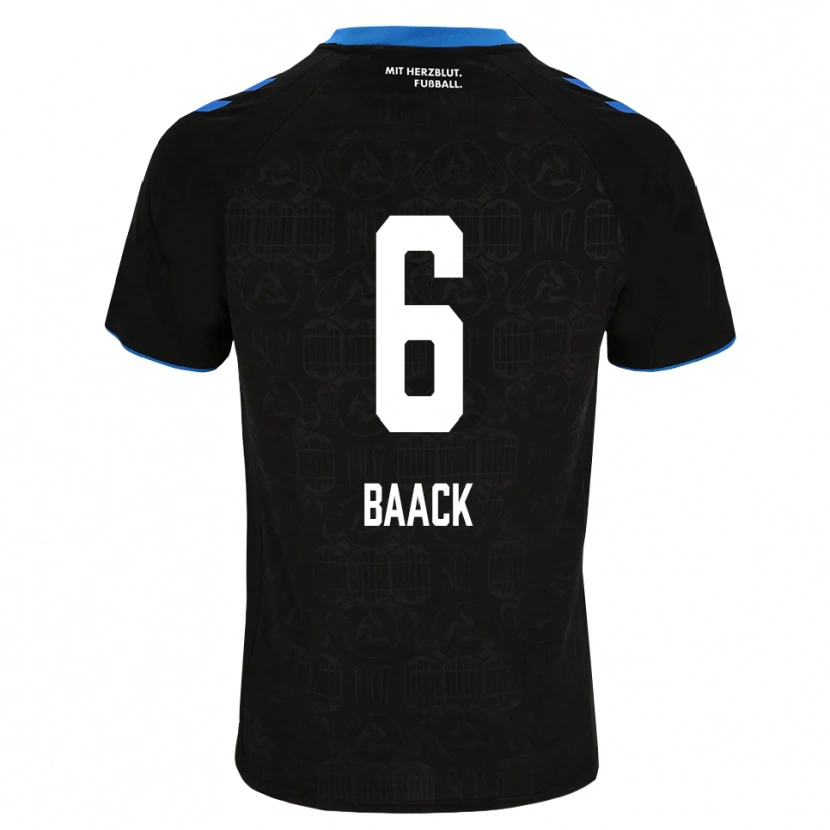 Danxen Homem Camisola Tom Baack #6 Preto Branco Vermelho Principal 2026/27 Camisa Brasil
