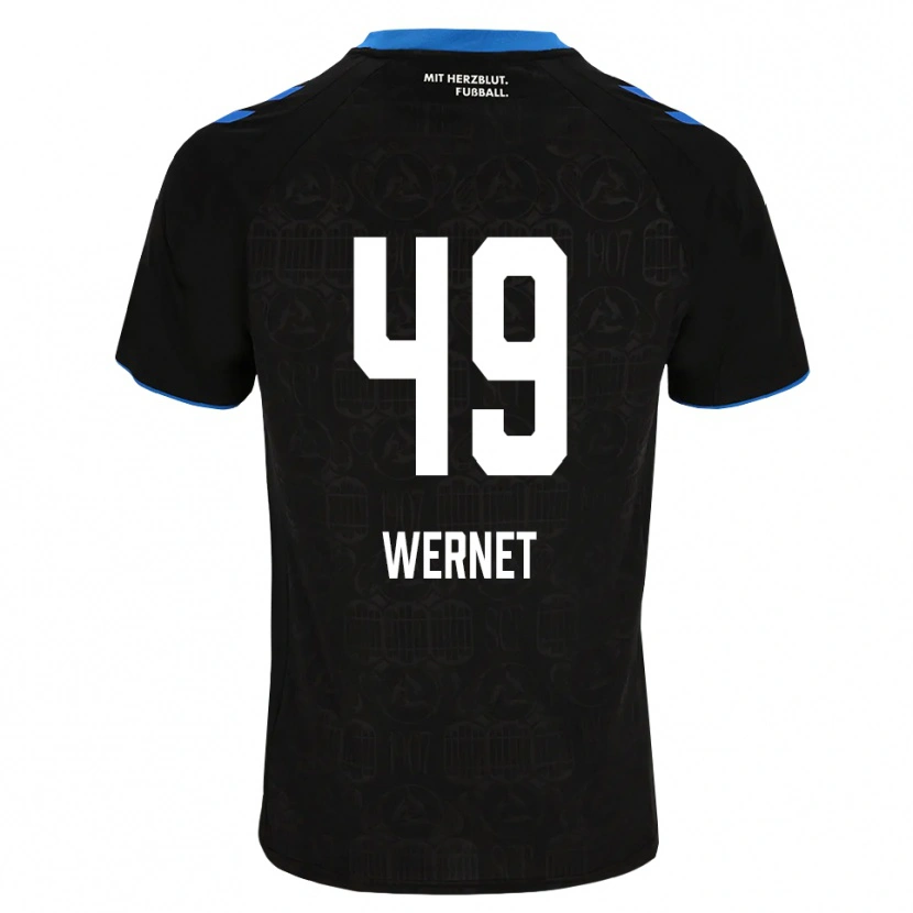 Danxen Homem Camisola Vigo Wernet #49 Preto Branco Vermelho Principal 2026/27 Camisa Brasil