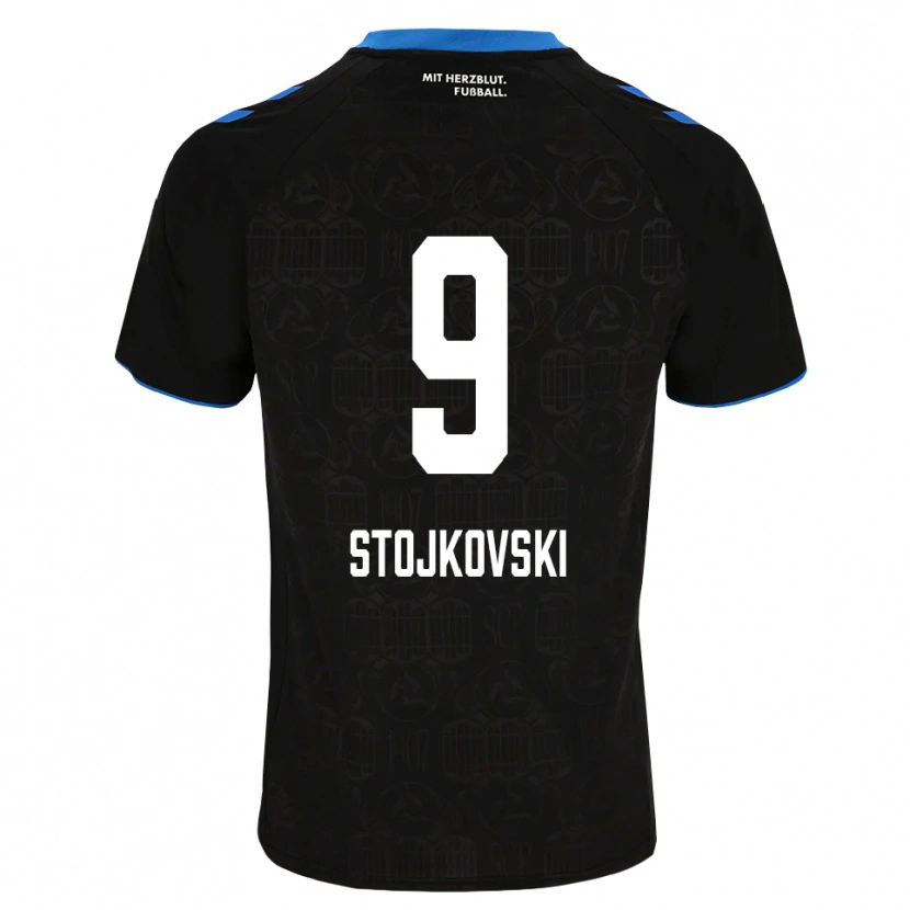 Danxen Homem Camisola Jakov Stojkovski #9 Preto Branco Vermelho Principal 2026/27 Camisa Brasil
