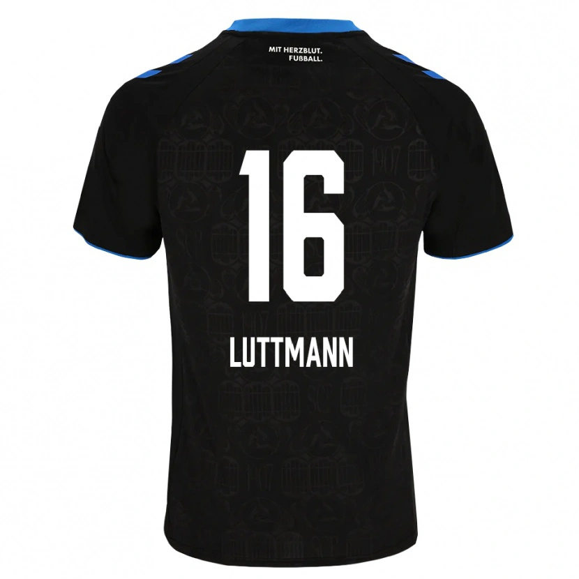 Danxen Homem Camisola Magnus Luttmann #16 Preto Branco Vermelho Principal 2026/27 Camisa Brasil