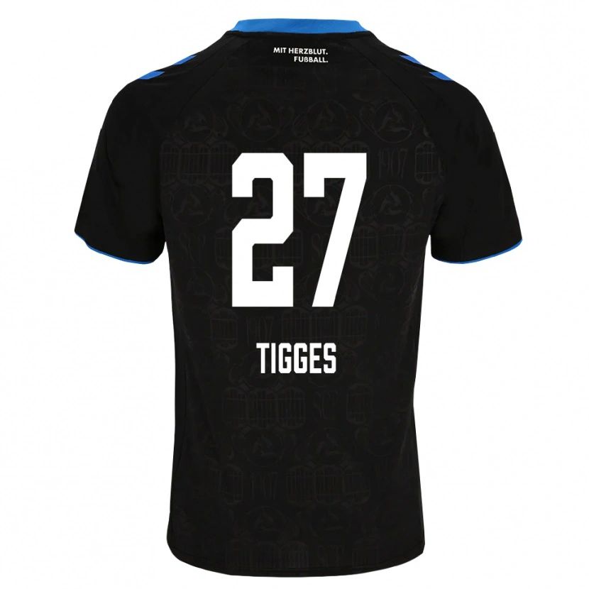 Danxen Homem Camisola Steffen Tigges #27 Preto Branco Vermelho Principal 2026/27 Camisa Brasil