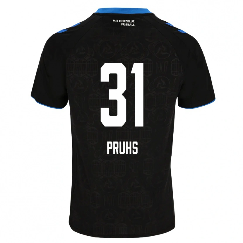 Danxen Homem Camisola Florian Pruhs #31 Preto Branco Vermelho Principal 2026/27 Camisa Brasil