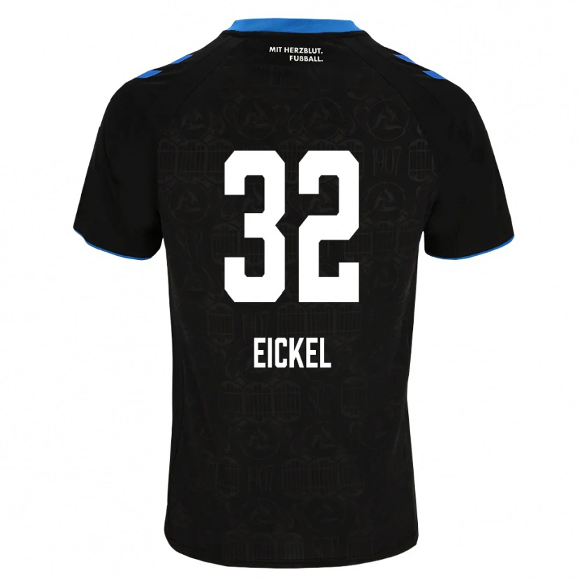 Danxen Homem Camisola Lasse Eickel #32 Preto Branco Vermelho Principal 2026/27 Camisa Brasil