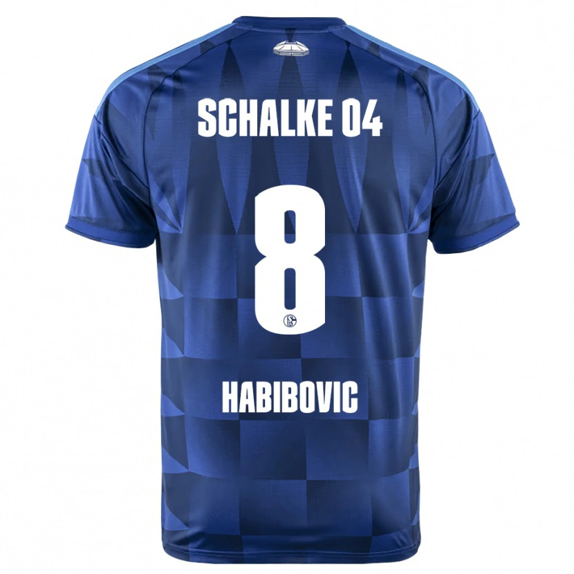Danxen Homem Camisola Edina Habibovic #8 Azul Escuro Amarelo Branco Principal 2026/27 Camisa Brasil