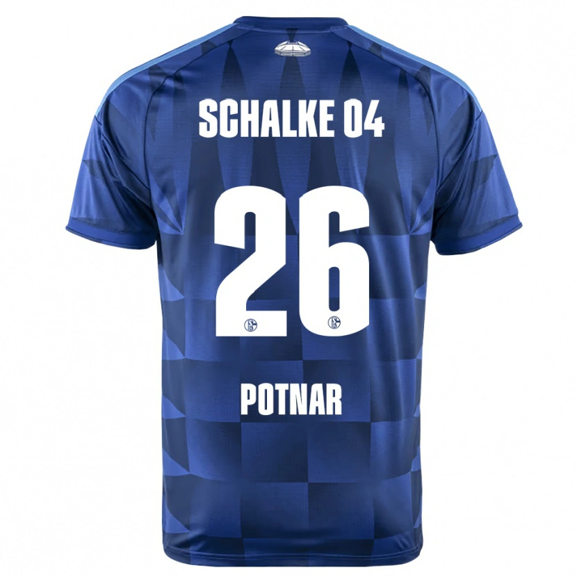 Danxen Homem Camisola Bojan Potnar #26 Azul Escuro Amarelo Branco Principal 2026/27 Camisa Brasil