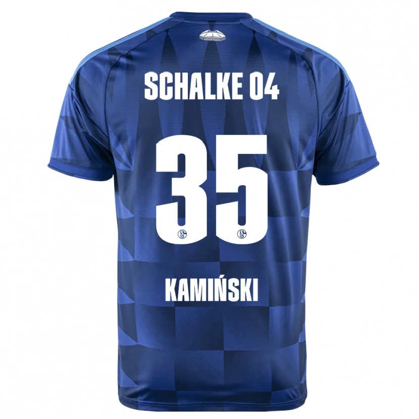 Danxen Homem Camisola Marcin Kaminski #35 Azul Escuro Amarelo Branco Principal 2026/27 Camisa Brasil
