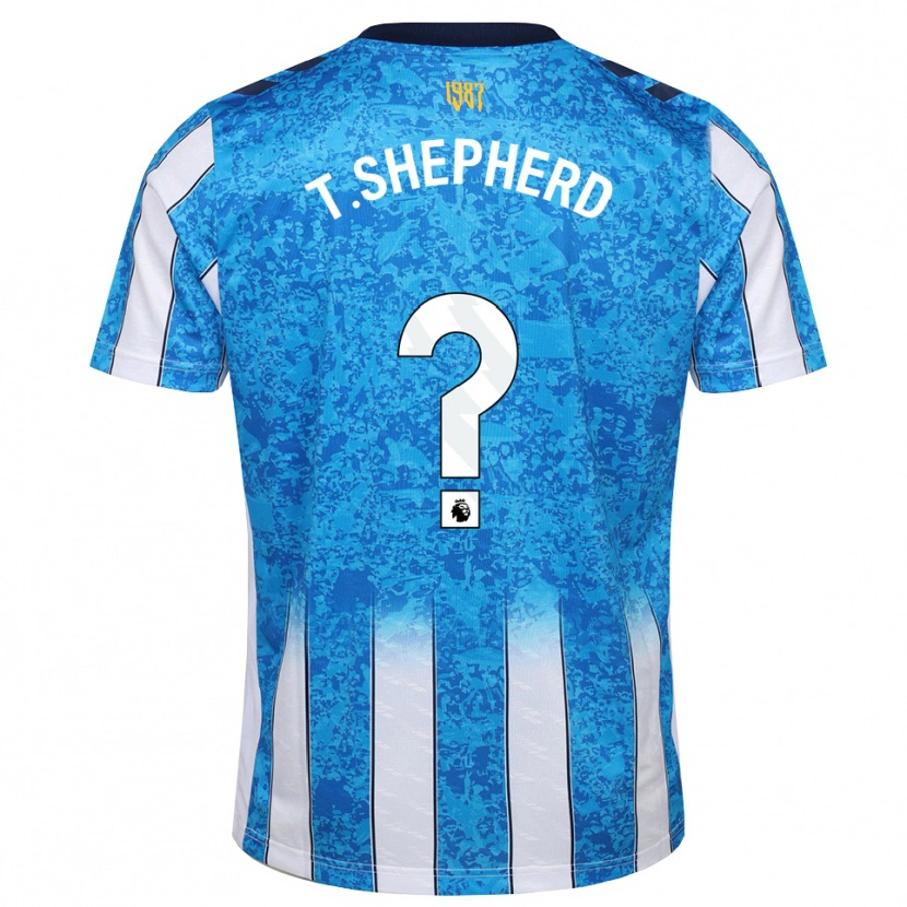 Danxen Homem Camisola Talon Shepherd #0 Branco Azul Laranja Principal 2026/27 Camisa Brasil
