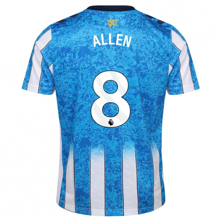 Danxen Homem Camisola Jamie Allen #8 Branco Azul Laranja Principal 2026/27 Camisa Brasil