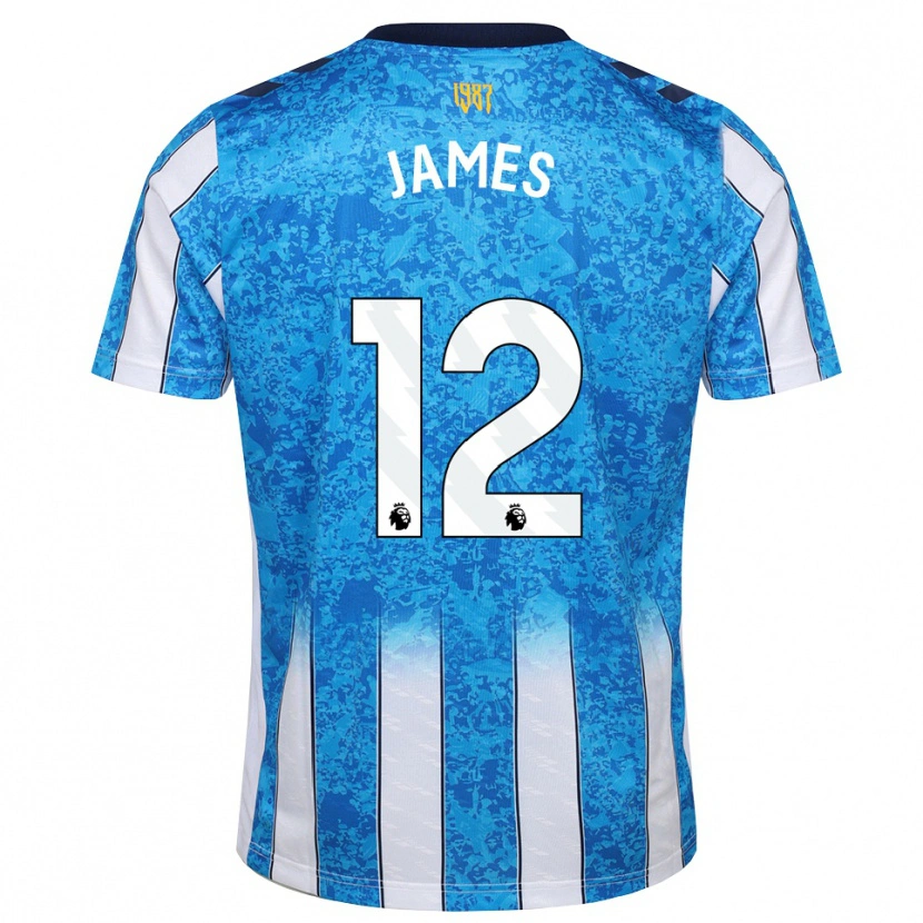 Danxen Homem Camisola Jack James #12 Branco Azul Laranja Principal 2026/27 Camisa Brasil