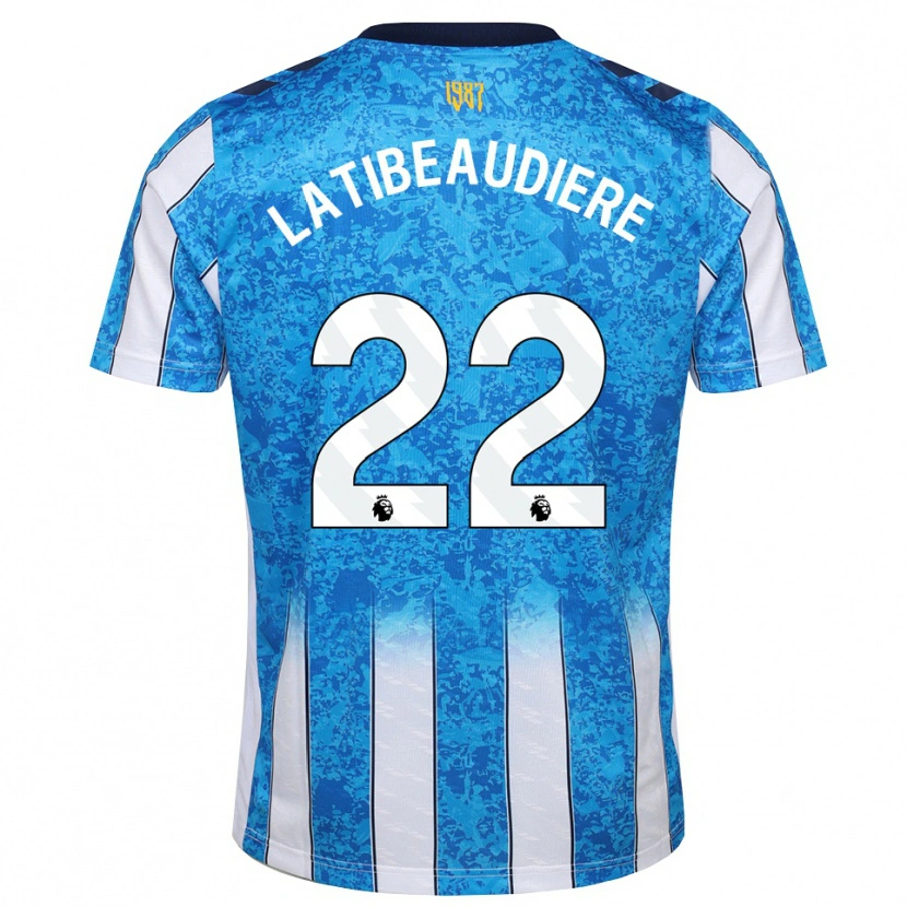 Danxen Homem Camisola Joel Latibeaudiere #22 Branco Azul Laranja Principal 2026/27 Camisa Brasil