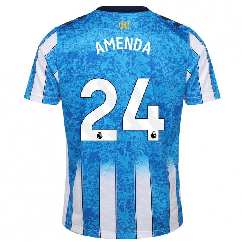 Danxen Homem Camisola Aurèle Amenda #24 Branco Azul Laranja Principal 2026/27 Camisa Brasil
