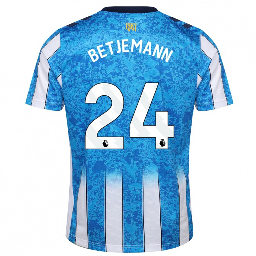 Danxen Homem Camisola Elliot Betjemann #24 Branco Azul Laranja Principal 2026/27 Camisa Brasil