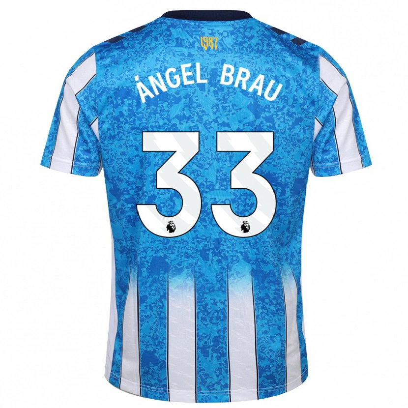 Danxen Homem Camisola Miguel Ángel Brau #33 Branco Azul Laranja Principal 2026/27 Camisa Brasil