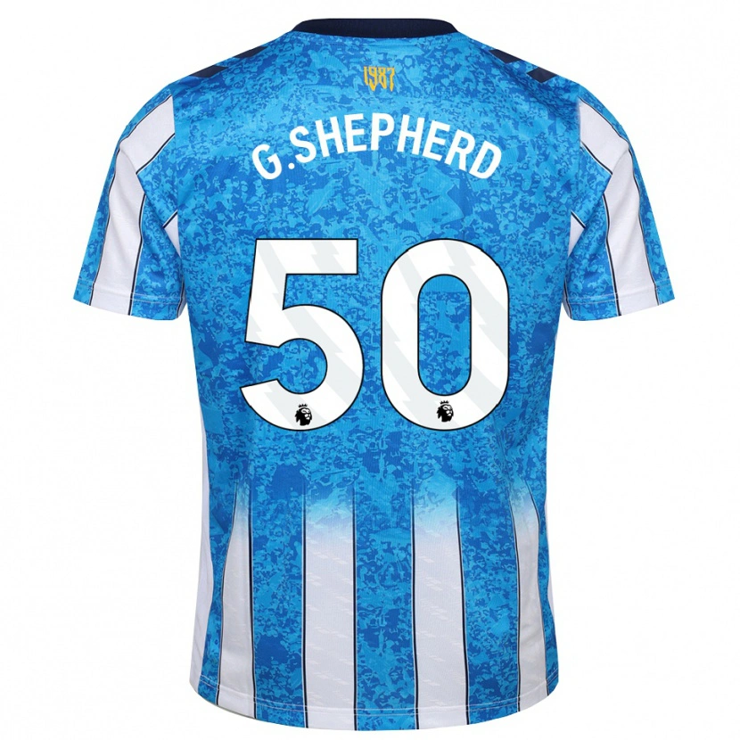 Danxen Homem Camisola George Shepherd #50 Branco Azul Laranja Principal 2026/27 Camisa Brasil