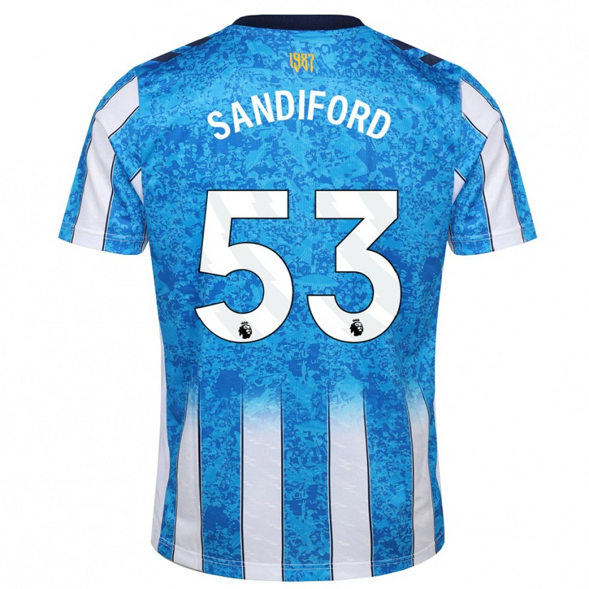 Danxen Homem Camisola Greg Sandiford #53 Branco Azul Laranja Principal 2026/27 Camisa Brasil