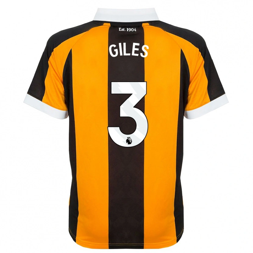 Danxen Homem Camisola Ryan Giles #3 Laranja Preto Branco Principal 2026/27 Camisa Brasil
