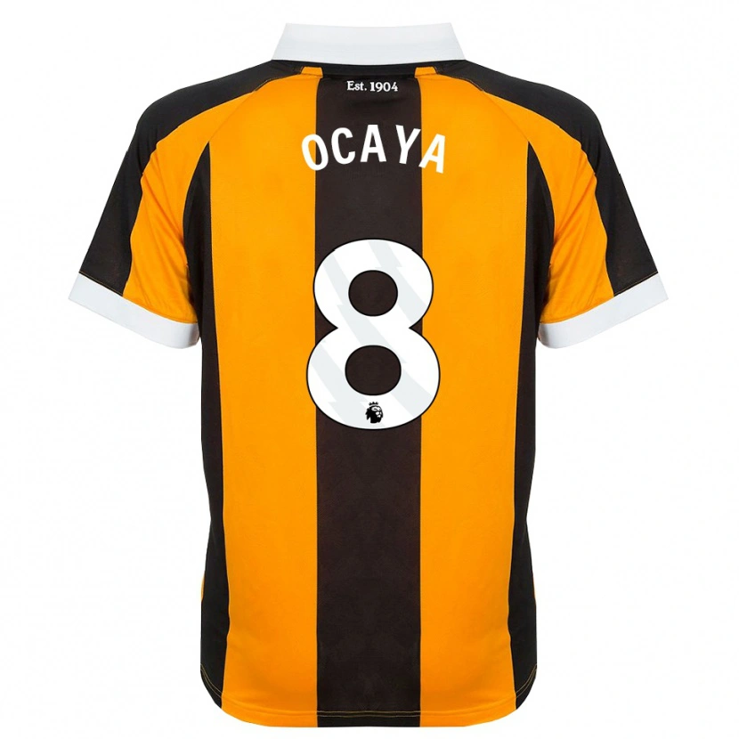 Danxen Homem Camisola Josh Ocaya #8 Laranja Preto Branco Principal 2026/27 Camisa Brasil