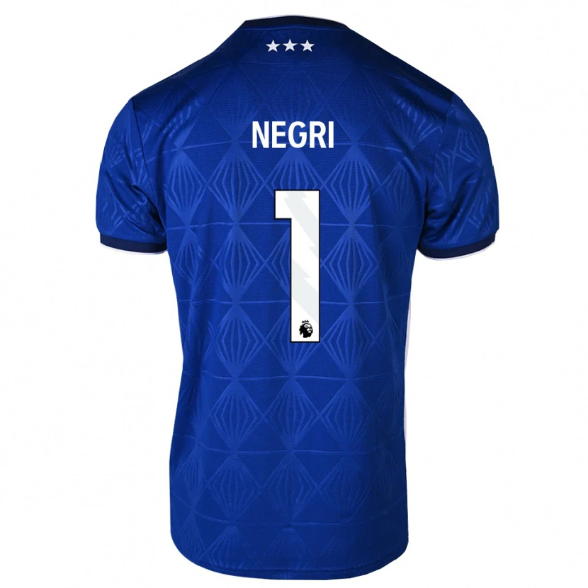 Danxen Homem Camisola Natalia Negri #1 Azul Médio Branco Vermelho Principal 2026/27 Camisa Brasil