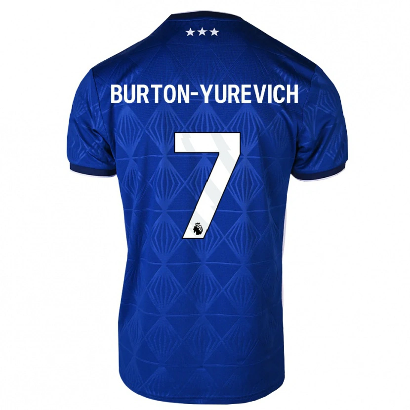 Danxen Homem Camisola Roman Burton-Yurevich #7 Azul Médio Branco Vermelho Principal 2026/27 Camisa Brasil