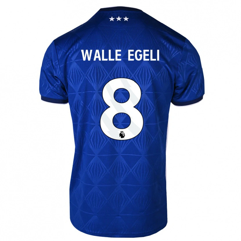 Danxen Homem Camisola Sindre Walle Egeli #8 Azul Médio Branco Vermelho Principal 2026/27 Camisa Brasil