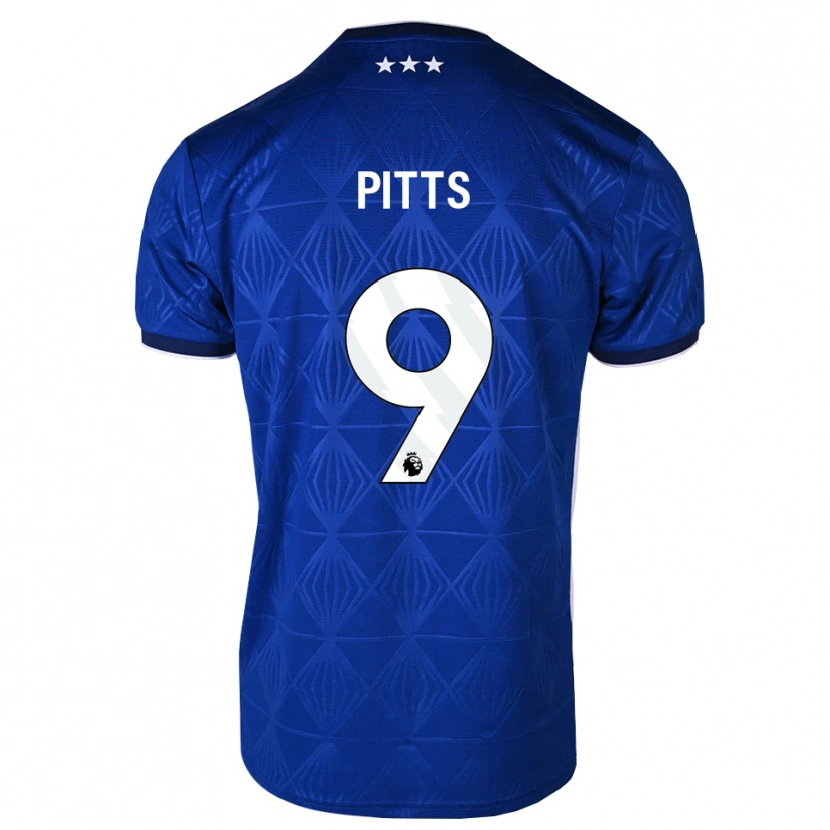 Danxen Homem Camisola Josh Pitts #9 Azul Médio Branco Vermelho Principal 2026/27 Camisa Brasil