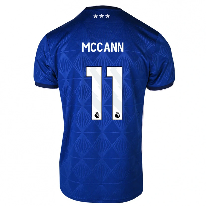 Danxen Homem Camisola Darragh Mccann #11 Azul Médio Branco Vermelho Principal 2026/27 Camisa Brasil