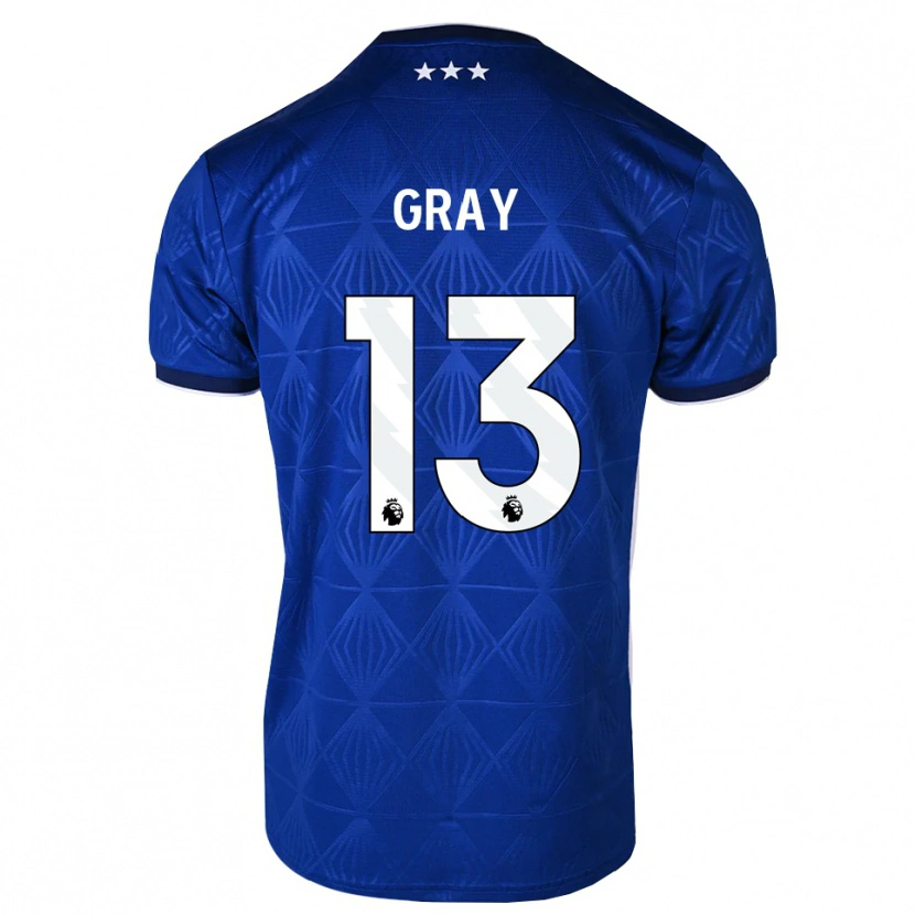 Danxen Homem Camisola Henry Gray #13 Azul Médio Branco Vermelho Principal 2026/27 Camisa Brasil