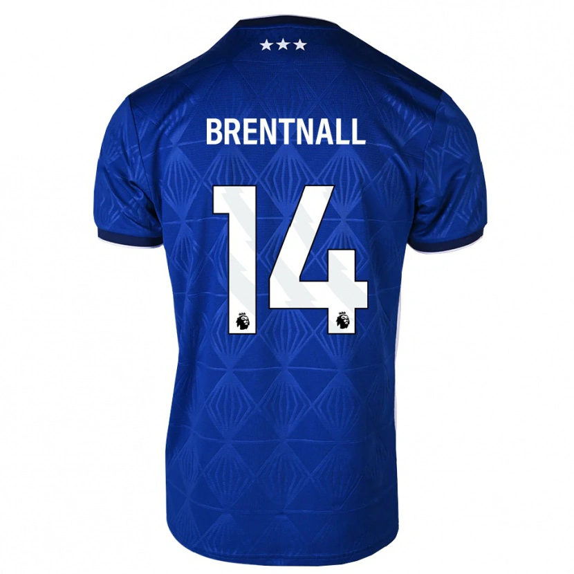 Danxen Homem Camisola James Brentnall #14 Azul Médio Branco Vermelho Principal 2026/27 Camisa Brasil