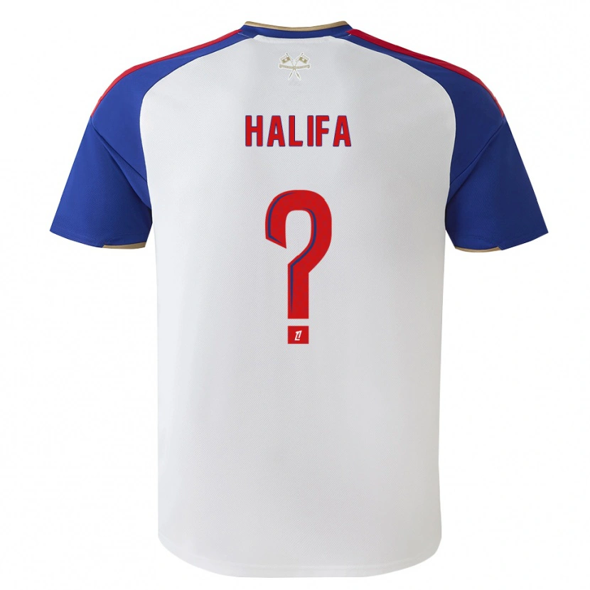 Danxen Homem Camisola Islam Halifa #0 Azul Real Vermelho Branco Principal 2026/27 Camisa Brasil