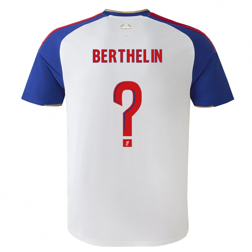 Danxen Homem Camisola Romain Berthelin #0 Azul Real Vermelho Branco Principal 2026/27 Camisa Brasil