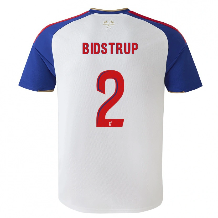 Danxen Homem Camisola Mads Bidstrup #2 Azul Real Vermelho Branco Principal 2026/27 Camisa Brasil