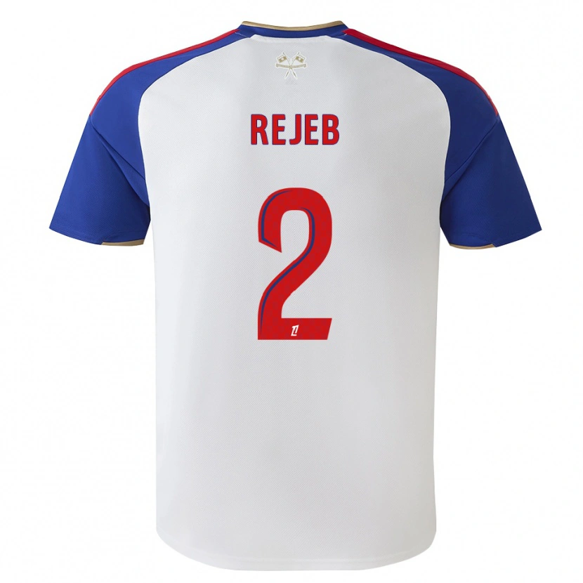 Danxen Homem Camisola Jibril Rejeb #2 Azul Real Vermelho Branco Principal 2026/27 Camisa Brasil