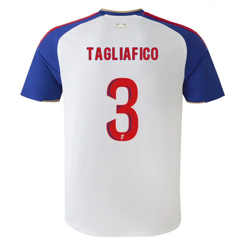 Danxen Homem Camisola Nicolás Tagliafico #3 Azul Real Vermelho Branco Principal 2026/27 Camisa Brasil
