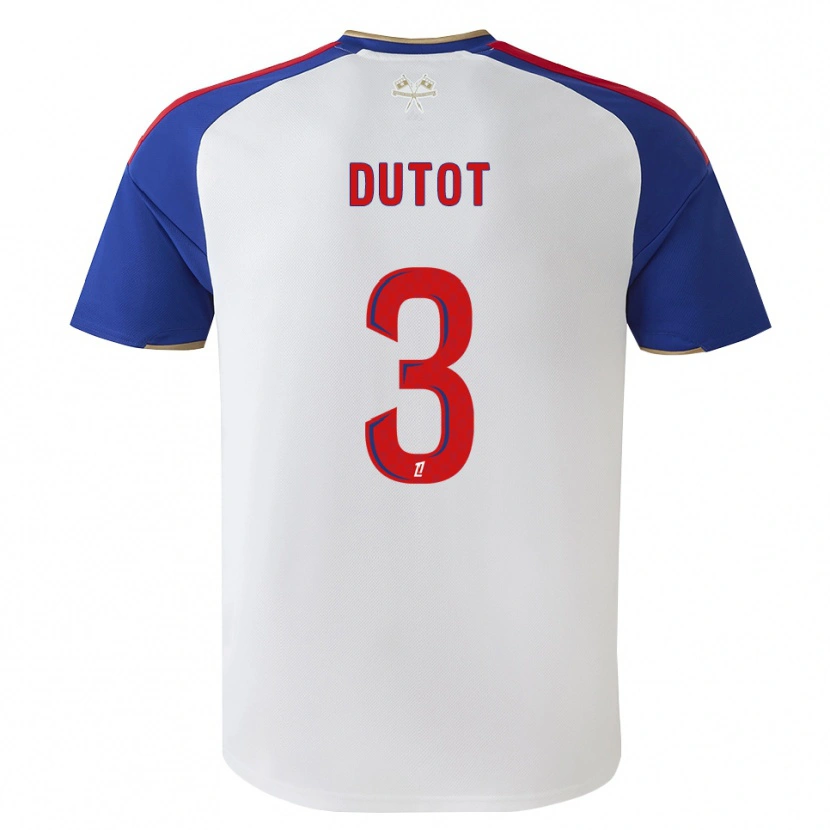 Danxen Homem Camisola Timothée Dutot #3 Azul Real Vermelho Branco Principal 2026/27 Camisa Brasil