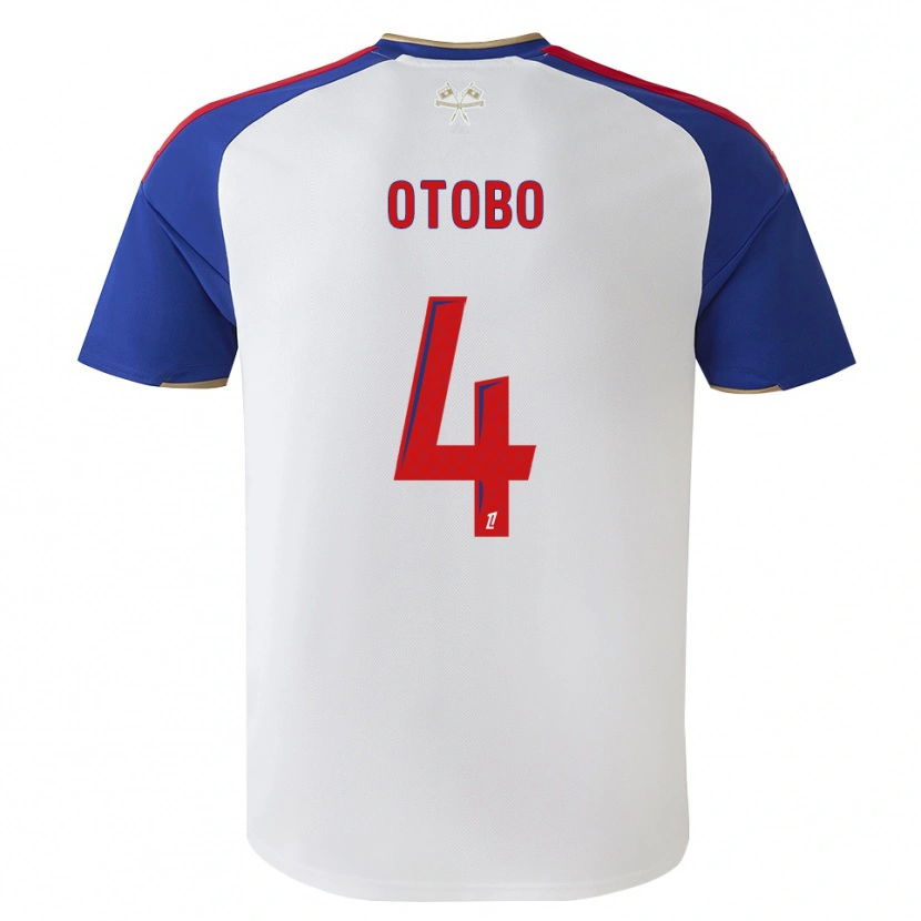 Danxen Homem Camisola Melvyn Otobo #4 Azul Real Vermelho Branco Principal 2026/27 Camisa Brasil