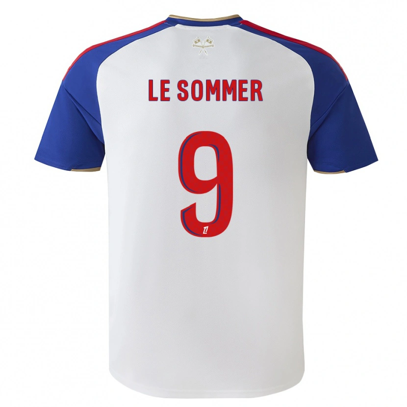 Danxen Homem Camisola Eugenie Le Sommer #9 Azul Real Vermelho Branco Principal 2026/27 Camisa Brasil