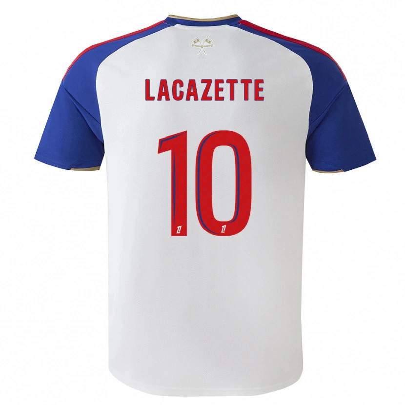 Danxen Homem Camisola Alexandre Lacazette #10 Azul Real Vermelho Branco Principal 2026/27 Camisa Brasil