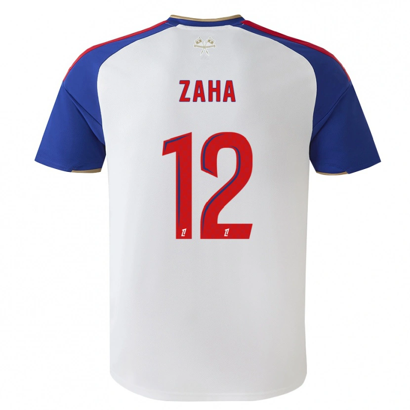 Danxen Homem Camisola Wilfried Zaha #12 Azul Real Vermelho Branco Principal 2026/27 Camisa Brasil