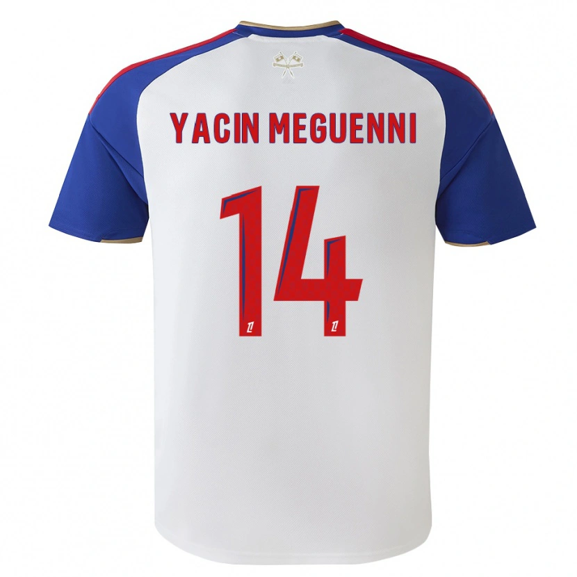 Danxen Homem Camisola Mohamed Yacin Meguenni #14 Azul Real Vermelho Branco Principal 2026/27 Camisa Brasil