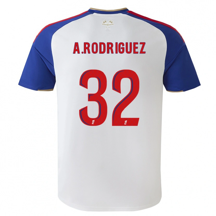 Danxen Homem Camisola Alejandro Gomes Rodríguez #32 Azul Real Vermelho Branco Principal 2026/27 Camisa Brasil