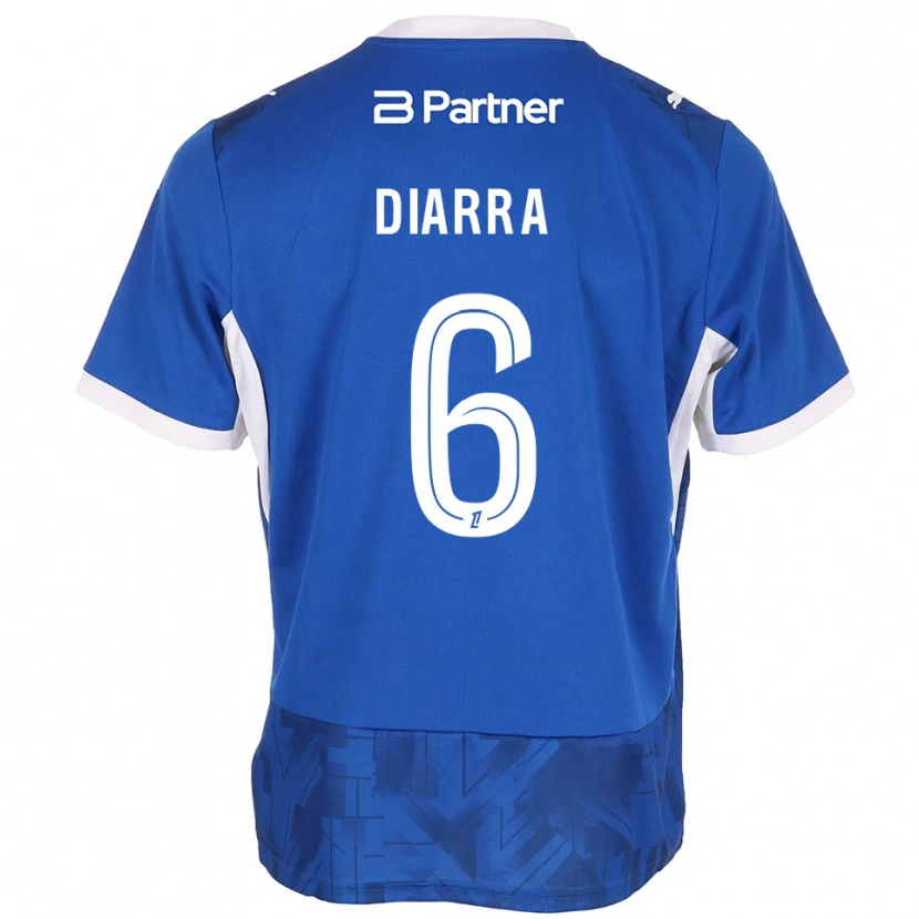 Danxen Homem Camisola Salimou Diarra #6 Azul Médio Branco Principal 2026/27 Camisa Brasil