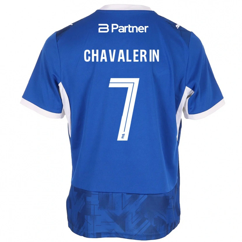 Danxen Homem Camisola Xavier Chavalerin #7 Azul Médio Branco Principal 2026/27 Camisa Brasil