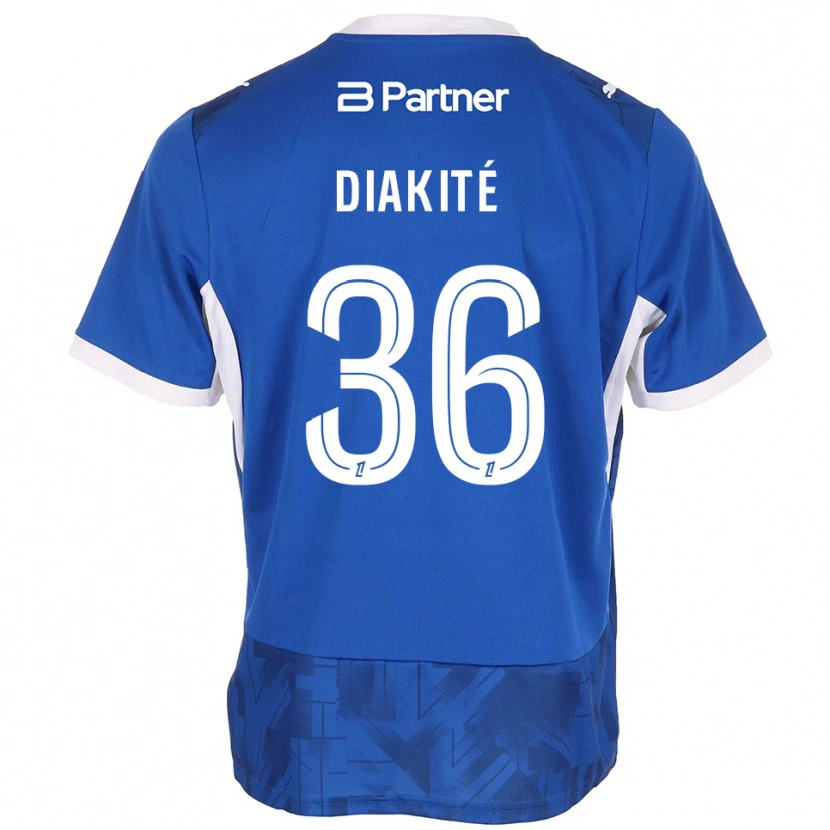Danxen Homem Camisola Amadou Diakité #36 Azul Médio Branco Principal 2026/27 Camisa Brasil