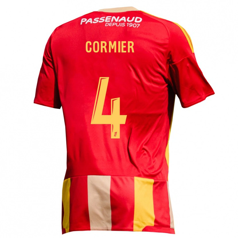 Danxen Homem Camisola Leny Cormier #4 Amarelo Vermelho Verde Principal 2026/27 Camisa Brasil