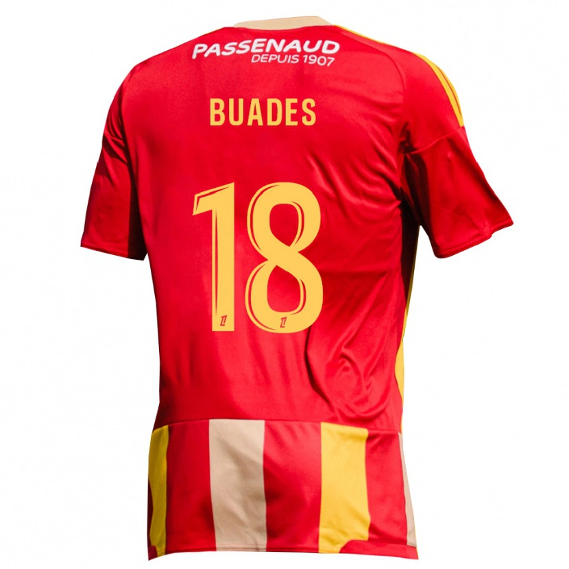 Danxen Homem Camisola Lucas Buades #18 Amarelo Vermelho Verde Principal 2026/27 Camisa Brasil