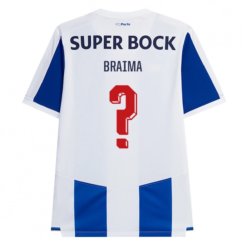 Danxen Homem Camisola Braima #0 Azul Branco Vermelho Principal 2026/27 Camisa Brasil
